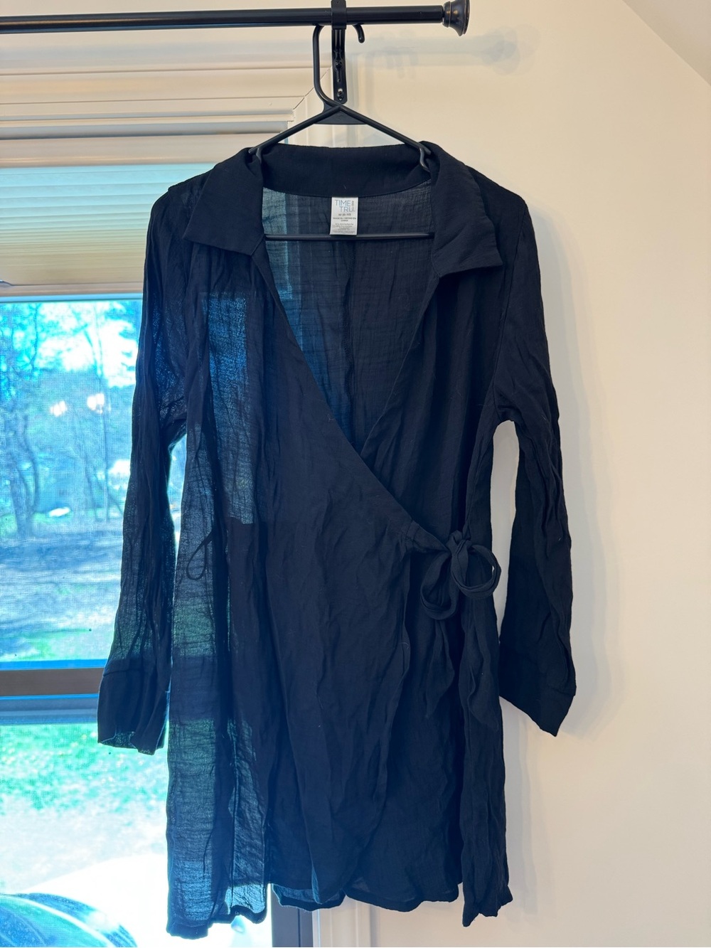 Black swim coverup